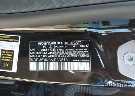 2018 Mercedes-Benz C 300 4Matic from USA, damaged, VIN WDDWF4KB6JR338181